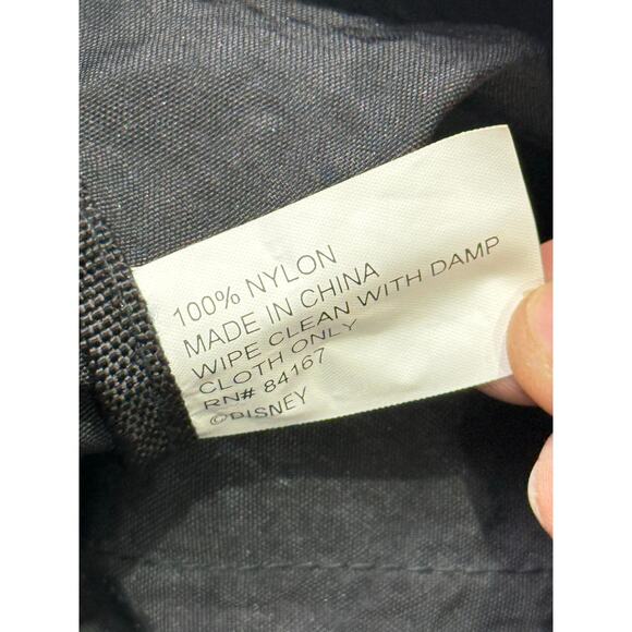 Mickey Mouse Disney Tote Bag Black Zipper Travel Zip Close Casual 18x12 Vintage - Picture 14 of 14